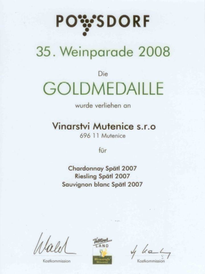 Medaile Weinparade